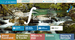 Desktop Screenshot of fiordland.org.nz