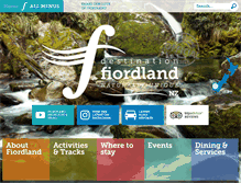 Tablet Screenshot of fiordland.org.nz